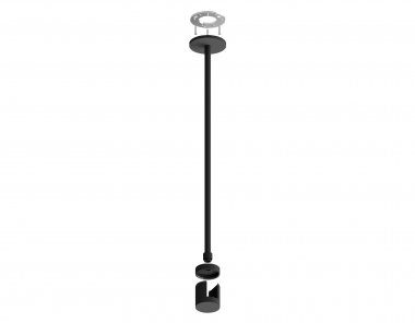 Фотография товара 'Ambrella A9233 Крепеж накладной Techno Ring BK черный D20*400mm'