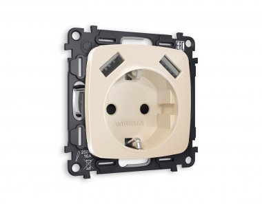 Фотография товара 'Ambrella MO309010 Комплект механизма электрической розетки OMEGA'