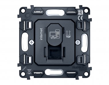 Фотография товара 'Ambrella VM188 Механизм компьютерной розетки RJ-45 (8P8C) CAT6'