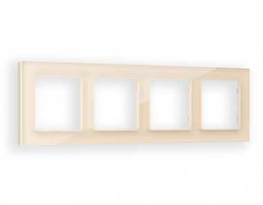 Фотография товара 'Ambrella AF330304 Рамка ALFA Platos (Бежевый Стекло органическое) 4-ая'