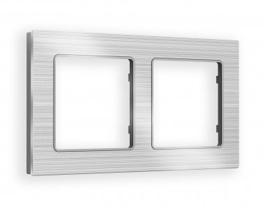 Фотография товара 'Ambrella AF550102 Рамка ALFA Platos (Серебро Металл шлифованный) 2-ая'