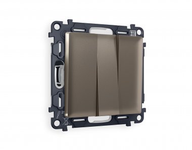 Фотография товара 'Ambrella MA635010 Комплект механизма 3-клавишного выключателя ALFA'