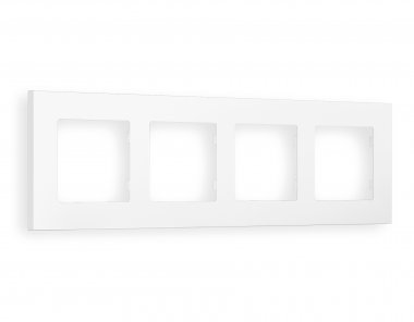 Фотография товара 'Ambrella AF250124 Рамка ALFA Qubi (Белый матовый) 4-ая'
