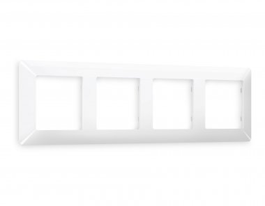 Фотография товара 'Ambrella AF110104 Рамка ALFA Line (Белый глянец) 4-ая'