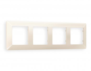 Фотография товара 'Ambrella AF110304 Рамка ALFA Line (Бежевый глянец) 4-ая'