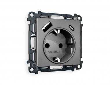 Фотография товара 'Ambrella MA660010 Комплект механизма электрической розетки ALFA'