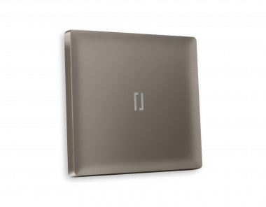 Фотография товара 'Ambrella AP6320 Лицевая панель ALFA (Темная бронза матовый) для 1-клавишных выключателей'