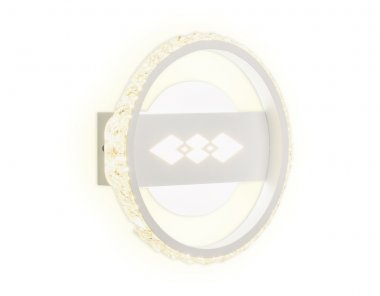 Фотография товара 'Ambrella FA221 Настенный светодиодный светильник с хрусталем 6400K+3000K 24W'