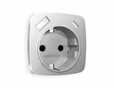 Фотография товара 'Ambrella OP4100 Лицевая панель OMEGA (Серебро глянец) для электрической розетки'