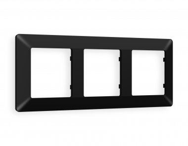 Фотография товара 'Ambrella AF110703 Рамка ALFA Line (Черный матовый) 3-ая'