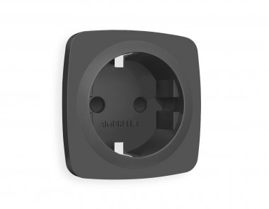 Фотография товара 'Ambrella OP9070 Лицевая панель OMEGA (Графит Мягкое касание) для электрической розетки'