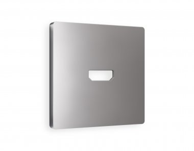 Фотография товара 'Ambrella AP5140 Лицевая панель ALFA (Сталь матовый) для HDMI розетки'