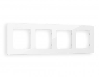 Фотография товара 'Ambrella AF220104 Рамка ALFA Techno (Белый глянец) 4-ая'