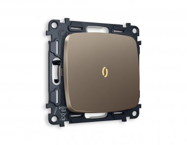 Фотография товара 'Ambrella MO632030 Комплект механизма 1-клавишного проходного выключателя с подсветкой 3200K'