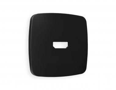 Фотография товара 'Ambrella OP8140 Лицевая панель OMEGA (Черный матовый) для HDMI розетки'