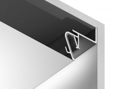 Фотография товара 'Ambrella GP4100BK Алюминиевый профиль парящий для натяжного потолка с шириной теневого зазора 15мм'