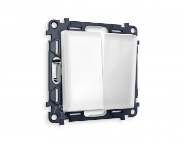 Фотография товара 'Ambrella MA103020 Комплект механизма 2-клавишного проходного выключателя ALFA'