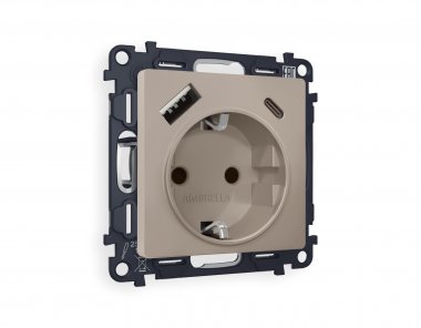 Фотография товара 'Ambrella MA370010 Комплект механизма электрической розетки ALFA'