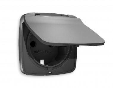 Фотография товара 'Ambrella OP6580 Лицевая панель OMEGA (Антрацит серый) для электрической розетки'