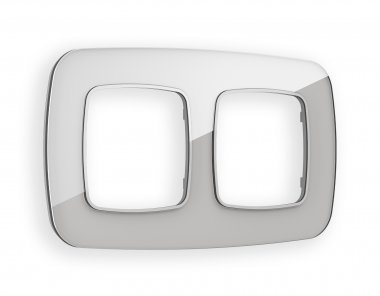 Фотография товара 'Ambrella OF320402 Рамка OMEGA Radian (Серебро Стекло органическое) 2-ая'