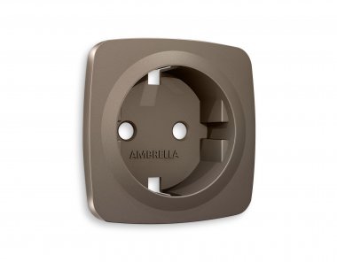 Фотография товара 'Ambrella OP6360 Лицевая панель OMEGA (Темная бронза матовый) для электрической розетки'