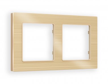 Фотография товара 'Ambrella AF550302 Рамка ALFA Platos (Шампань Металл шлифованный) 2-ая'