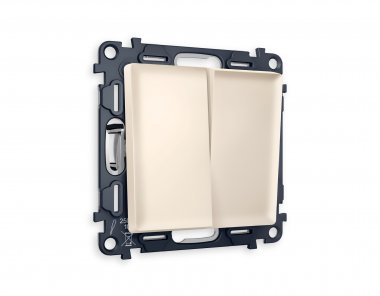 Фотография товара 'Ambrella MA323010 Комплект механизма 2-клавишного выключателя ALFA'