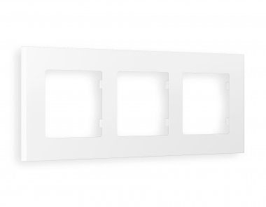 Фотография товара 'Ambrella AF250123 Рамка ALFA Qubi (Белый матовый) 3-ая'