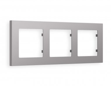 Фотография товара 'Ambrella AF220503 Рамка ALFA Techno (Сталь матовый) 3-ая'