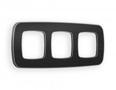 Фотография товара 'Ambrella OF640533 Рамка OMEGA Coint (Черный Стекло органическое/Сталь) 3-ая'