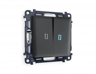 Фотография товара 'Ambrella MA904020 Комплект механизма 2-клавишного выключателя с подсветкой 10000K'