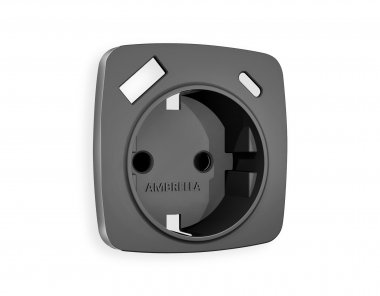 Фотография товара 'Ambrella OP6600 Лицевая панель OMEGA (Антрацит серый) для электрической розетки'