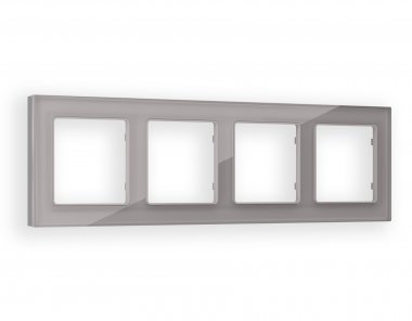 Фотография товара 'Ambrella AF330504 Рамка ALFA Platos (Сталь Стекло органическое) 4-ая'
