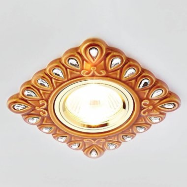 Фотография товара 'Ambrella Встраиваемый потолочный точечный светильник бронза прозрачный керамика'