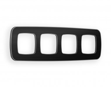 Фотография товара 'Ambrella OF640534 Рамка OMEGA Coint (Черный Стекло органическое/Сталь) 4-ая'