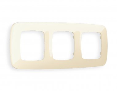 Фотография товара 'Ambrella OF140303 Рамка OMEGA Ecta (Бежевый глянец) 3-ая'