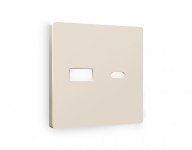 Фотография товара 'Ambrella AP3310 Лицевая панель ALFA (Бежевый матовый) для розетки 2USB'