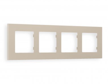 Фотография товара 'Ambrella AF250364 Рамка ALFA Qubi (Серо-бежевый матовый) 4-ая'