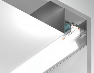 Фотография товара 'Ambrella GP4050AL Алюминиевый профиль для натяжного потолка 2000*51.27*34'