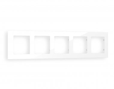 Фотография товара 'Ambrella AF220105 Рамка ALFA Techno (Белый глянец) 5-ая'