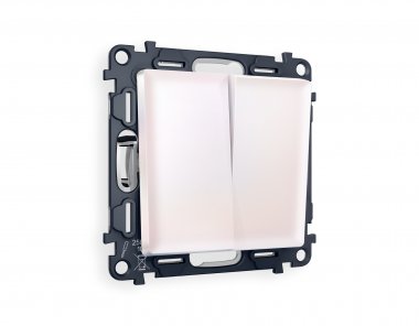 Фотография товара 'Ambrella MA203020 Комплект механизма 2-клавишного проходного выключателя ALFA'