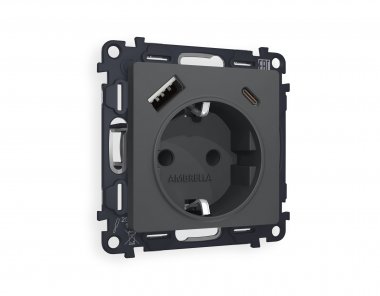 Фотография товара 'Ambrella MA910010 Комплект механизма электрической розетки ALFA'