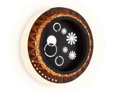 Фотография товара 'Ambrella FA273 Настенный светодиодный светильник с хрусталем 3000K+6400K'