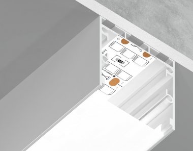 Фотография товара 'Ambrella GP2550WH Алюминиевый профиль накладной/подвесной "Profile System" 2000*35*35'