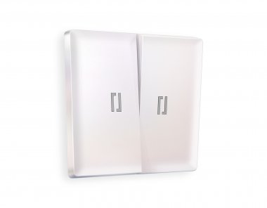 Фотография товара 'Ambrella AP2040 Лицевая панель ALFA (Жемчуг) для 2-клавишных выключателей'