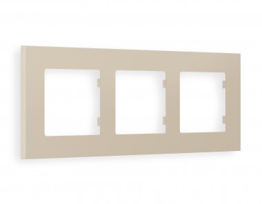 Фотография товара 'Ambrella AF250363 Рамка ALFA Qubi (Серо-бежевый матовый) 3-ая'