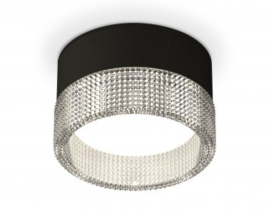 Фотография товара 'Ambrella XS8102030 Комплект накладного светильника с композитным хрусталем SBK/CL'