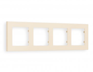 Фотография товара 'Ambrella AF220334 Рамка ALFA Techno (Бежевый матовый) 4-ая'