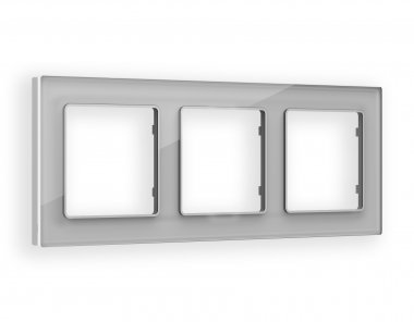 Фотография товара 'Ambrella AF330403 Рамка ALFA Platos (Серебро Стекло органическое) 3-ая'