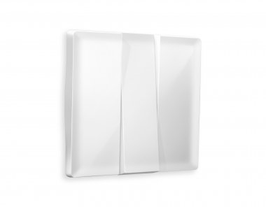 Фотография товара 'Ambrella AP1050 Лицевая панель ALFA (Белый глянец) для 3-клавишных выключателей'